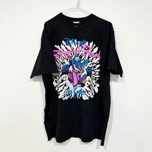 Vintage 1990s Disney Blizzard Beach Ice Gator T-shirt Size XL Black